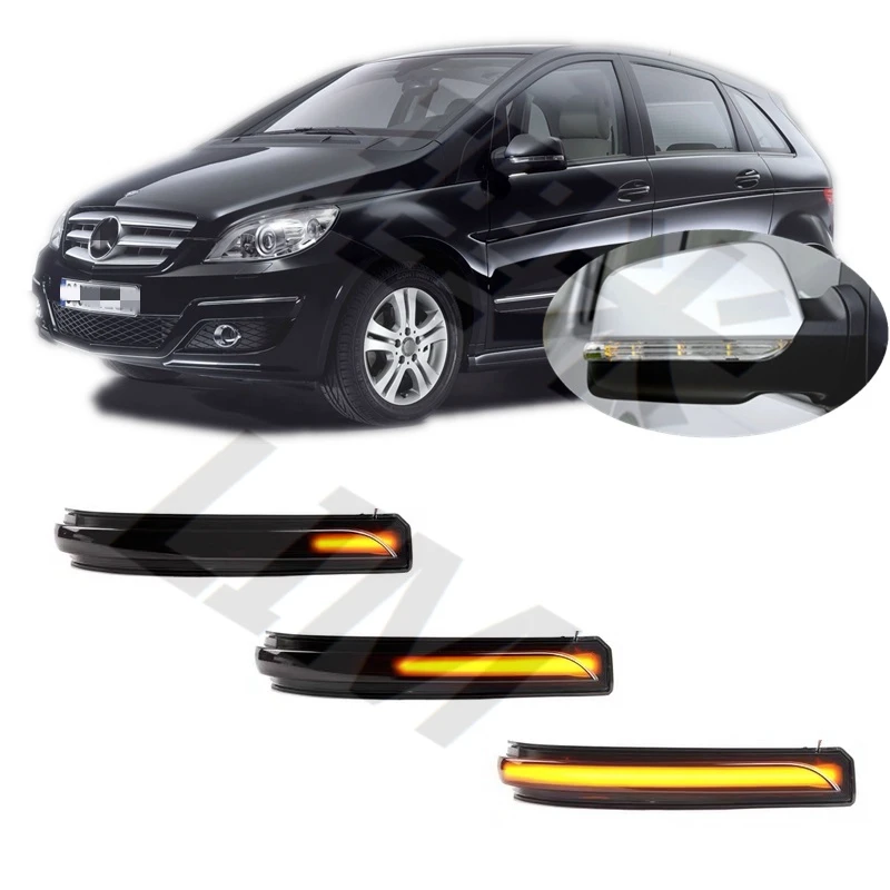 

Для Mercedes Benz B Class B150 B160 B170 B180 B200 CDI W245 2008 2009 2010 2011 Динамическое светодиодное боковое зеркало указателя поворота