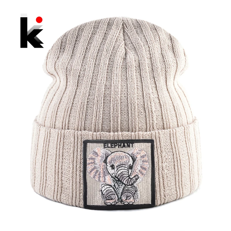 Streetwear Skullies Beanies Men Knitted Wool Hats With Embroidery Patch Fashion Hip Hop Bonnet Gorras Women Casual Hat Boys Girl