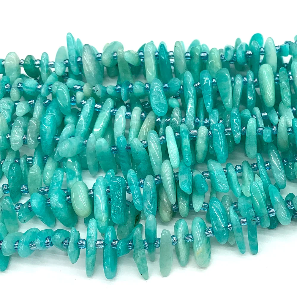 Veemake Slabs Slices Stick Teeth Drill Side Comb Beads Kyanite Aquamarine Rhodochrosite Chrysocolla Chrysoprase Moonstone C3