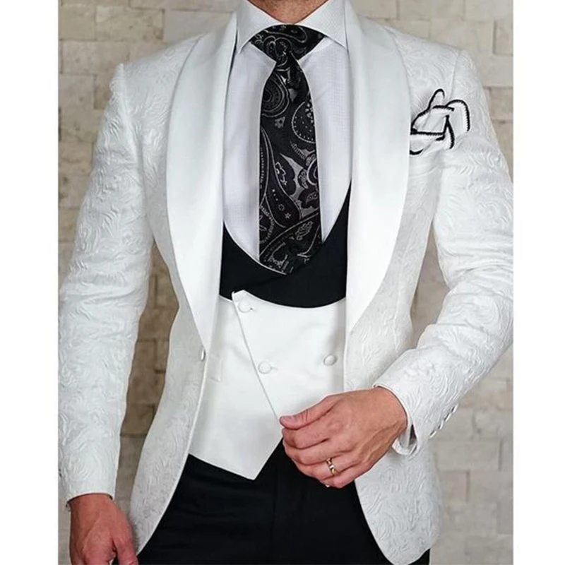 2022 verschiedene Farben One Button Schal Revers Groomsmen Beste Mann Anzüge Mens Hochzeit Anzüge Drei Stück Anzüge