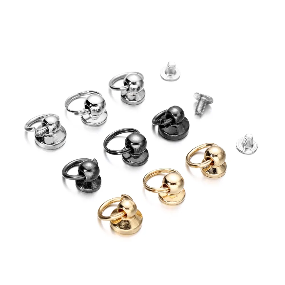 5pcs/bag Ring Nail Mobile Phone Case Connectors Decoration Nail Phone Case Link Ring For DIY Jewelry Making Accessories Supplies