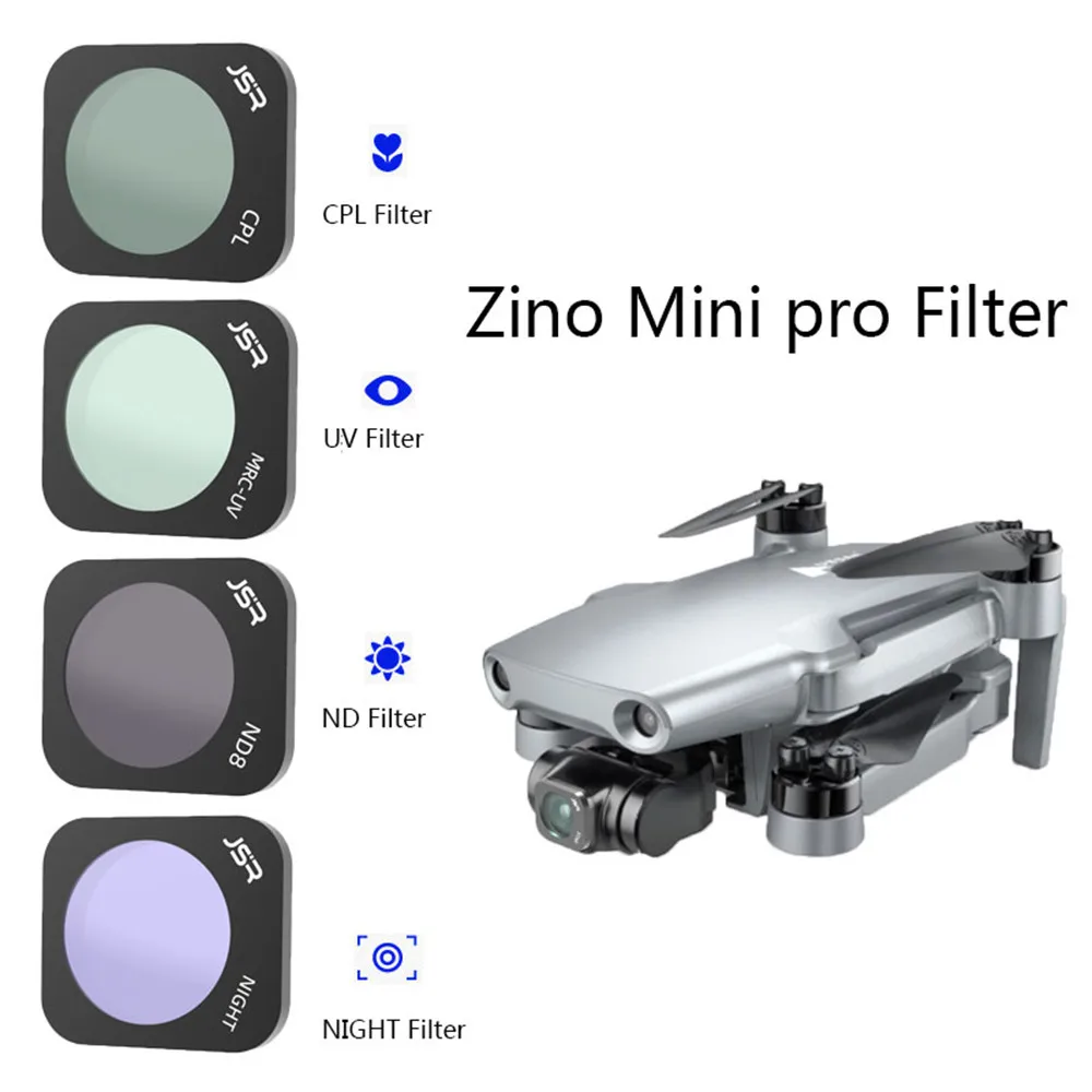 Drone Filter For Hubsan Zino Mini Pro STAR/CPL/ND4/ND8/ND16/Night/ND8PL/ND16PL/ND32PL/ND64PL Camera Lens Accessories Set
