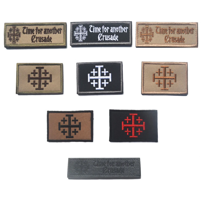 Parche bordado Templarios - PVC para chaqueta, ropa y mochila - imagen 4