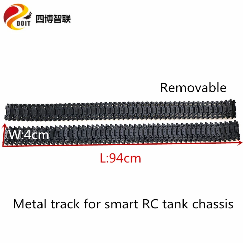 

DIY 94cm Metal Track Smart Crawler/Caterpillar Freely Detachable For Metal Robot Tank Chassis Part Education Toy