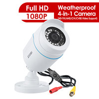 ZOSI 1080P 4-in-1 TVI AHD CVI CVBS Outdoor Video Surveillance HD Weatherproof 100ft Day Night Home Security Bullet CCTV camera