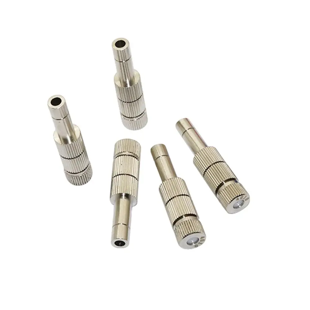 6mm Metal Low Pressure Quick-connect Misting Nozzle With Filter inside 0.2/0.3/0.4/0.5/0.6mm Orifice Cooling Irrigation Sprayer