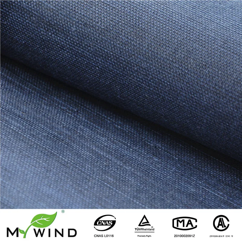 

MYWIND Sisal Navy Blue Wholesale Wall Paper Home Decor Wallpaper