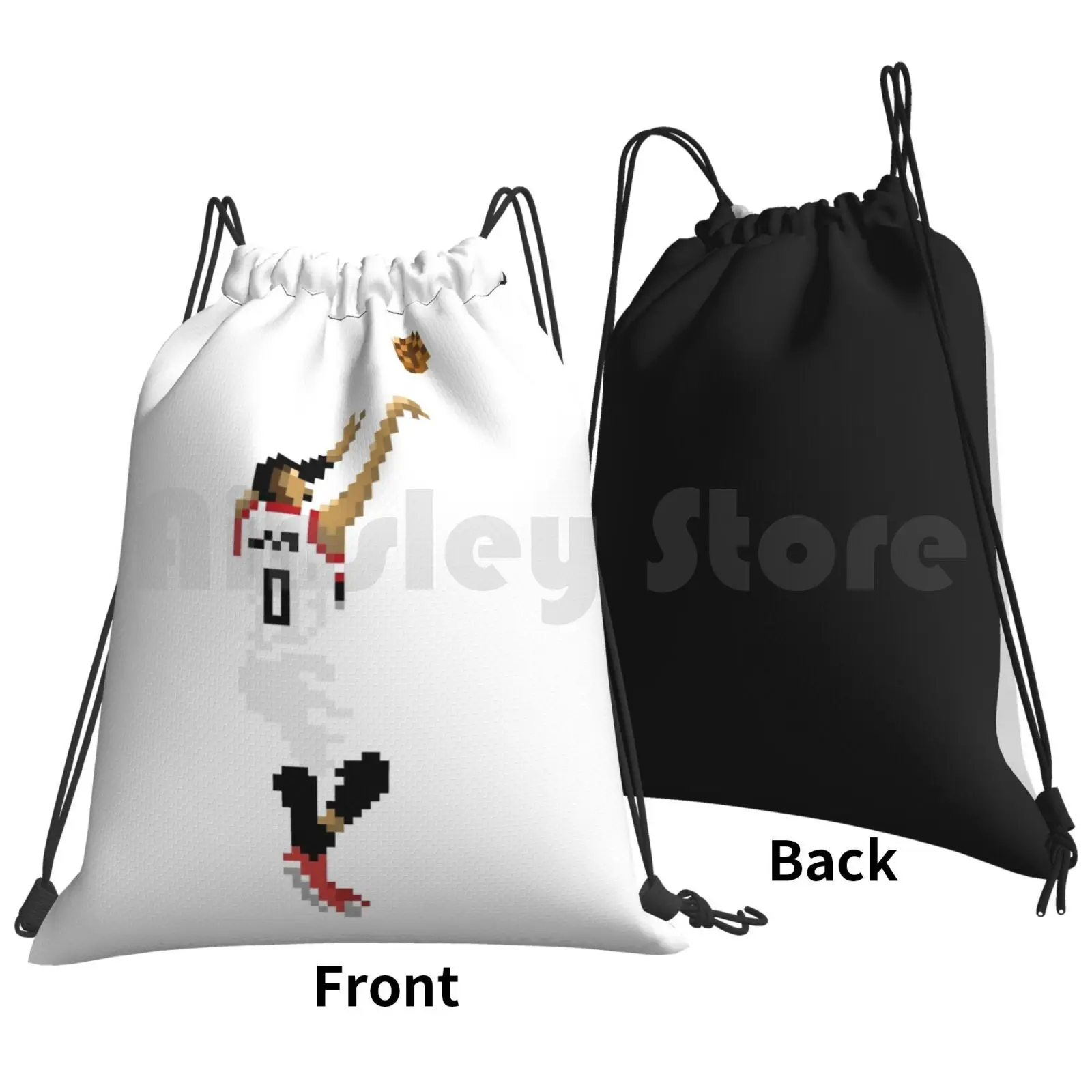 Video Game Dame Backpack Drawstring Bags Gym Bag Waterproof Blazers Basketball Damian Lillard Portland Dame Dametime