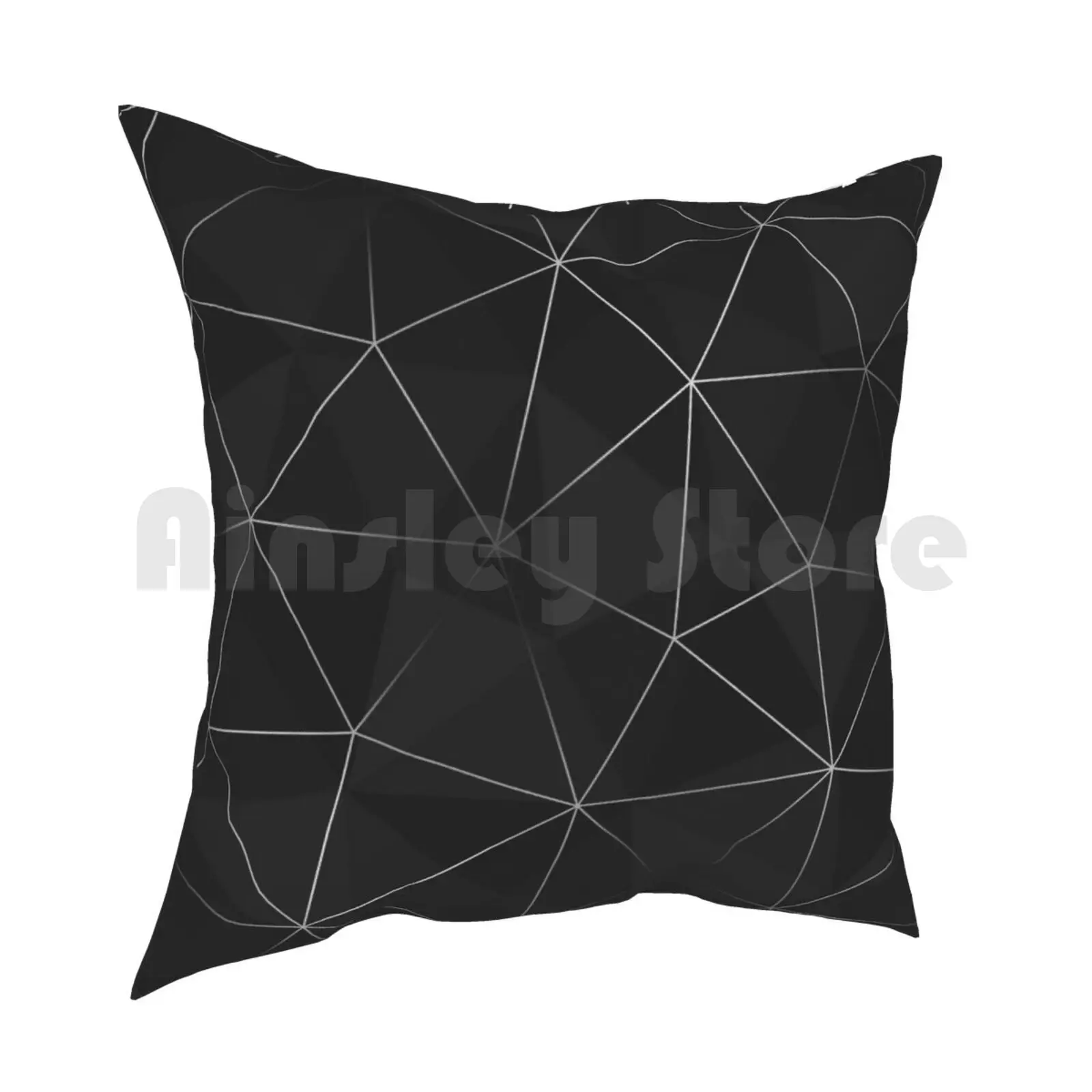 Kintsugi-Silver Mesh Pillow Case Printed Home Soft DIY Pillow cover Kintsugi Silver Geometric Geometric Symmetrical