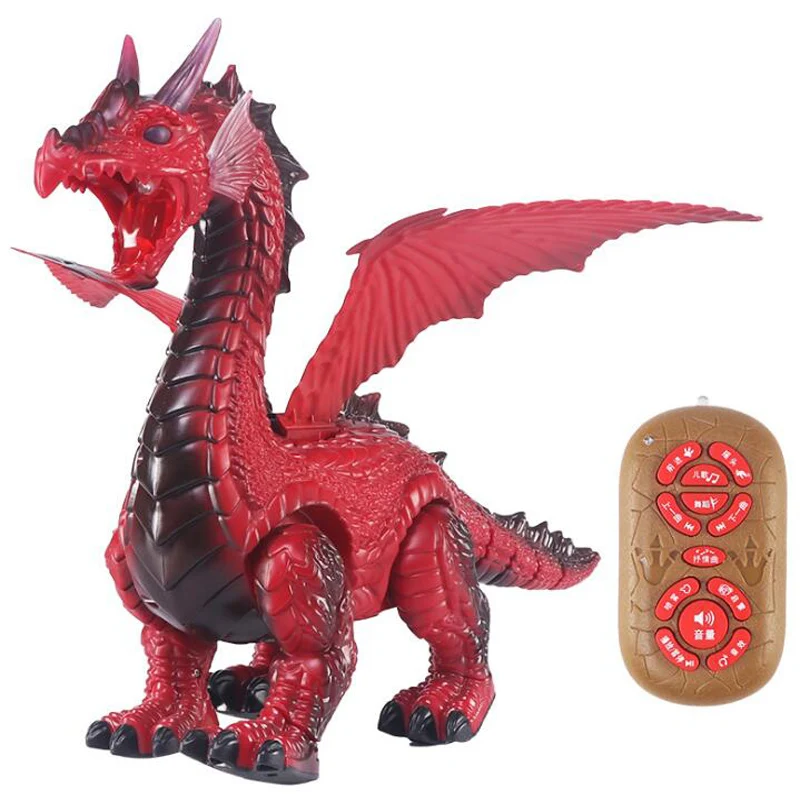 Remote Control Animal Toy Spray Dinosaur Remote Control Ice Dragon Fire Dragon Will Spray Fire Dragon Simulation Animal Model