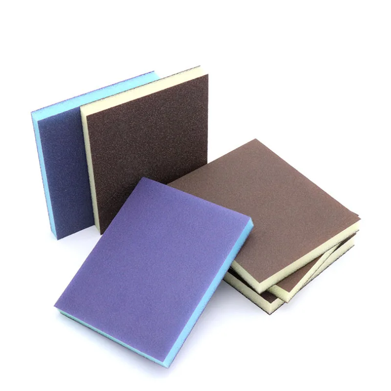 Square Flexible Polishing Sanding Sponge Pads Wet/Dry Foam Sandpaper 80-220 Grit
