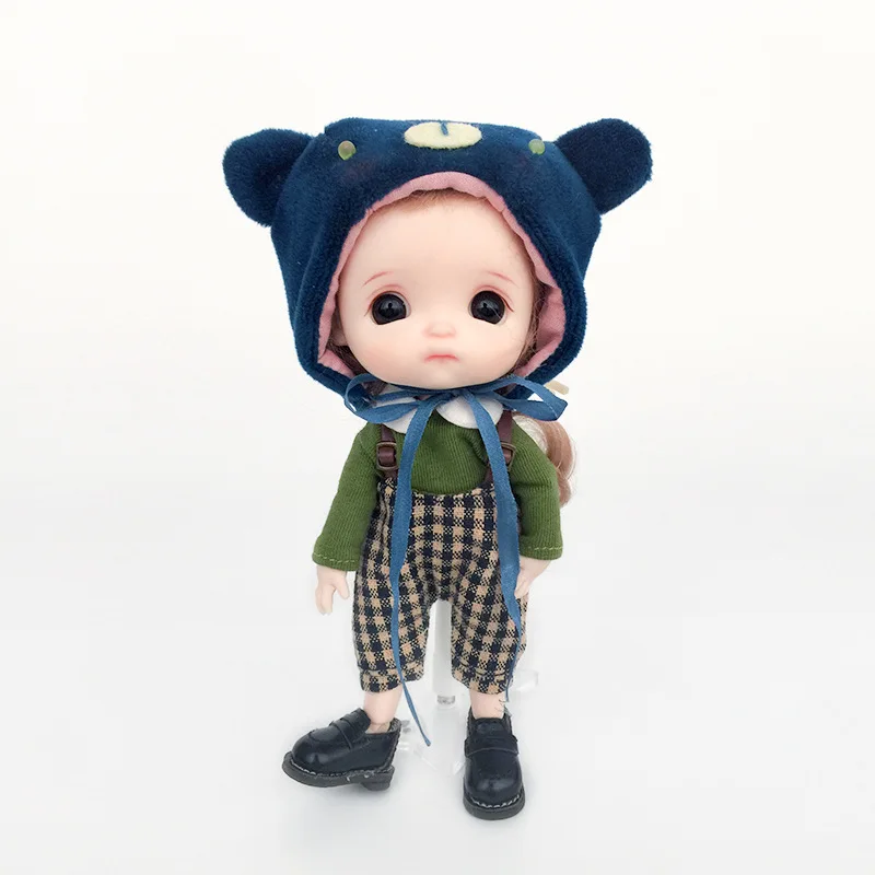 

OB11 Lovely Animal Hat BJD MOLLY GSC Handmade Hat Doll Cloth Accessories For Boy Girls 1/12 Doll