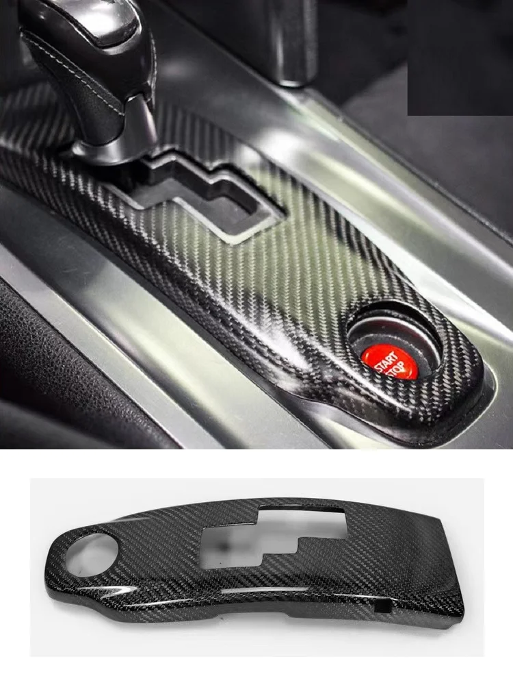 

Dry Carbon Fiber Car Gear Surround Trim Central Gear Shift Panel Cover Trim Fit For Nissan GTR R35 2008-2016