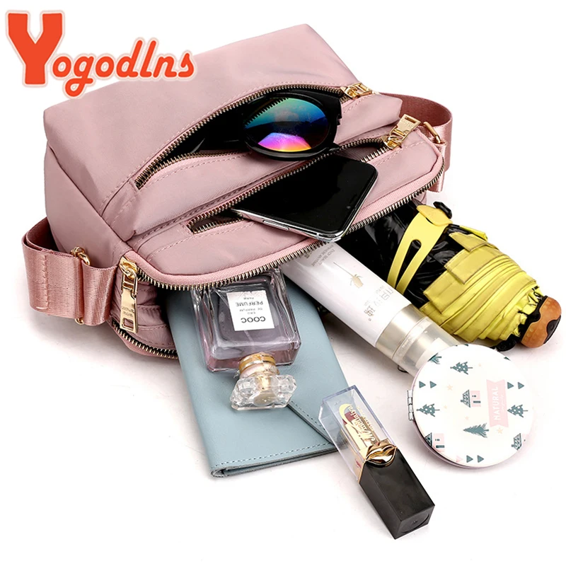 Casual Nylon Shoulder Bag For Women Large Capacity Crossbody Bag Multifunction Messenger Bag Fashion Shopping Mommy Bag