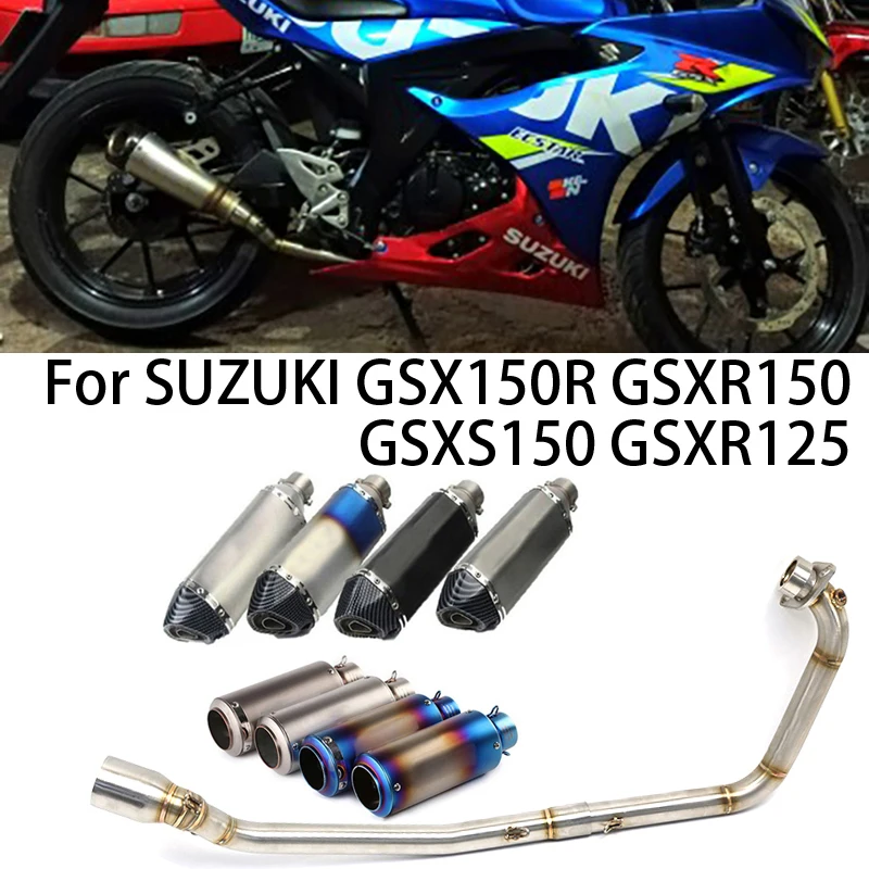 

For Suzuki GSX150R GSXR150 GSX-S150 GSXS150 Motorcycle Exhaust Tailpipe Front Pipe Muffler Middle Link Connect Pipe DB Killer