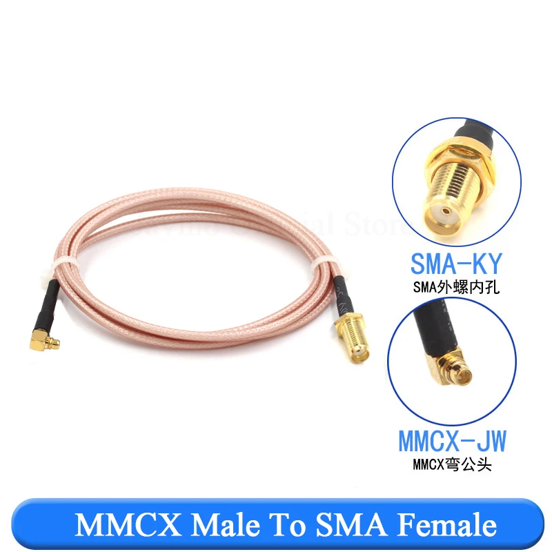 Kabel połączeniowy RF BNC na SMA męski na żeński przedłużacz RG316 N/SMA na MMCX SMB Adapter nakrętka przedłużacz grodziowy Coax Javino