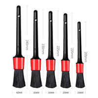 5pcs Auto Cleaning Car Cleaning Detailing Set Car Detailing Brush Dashboard Air Outlet Clean Brush Tools Car Wash Accessories