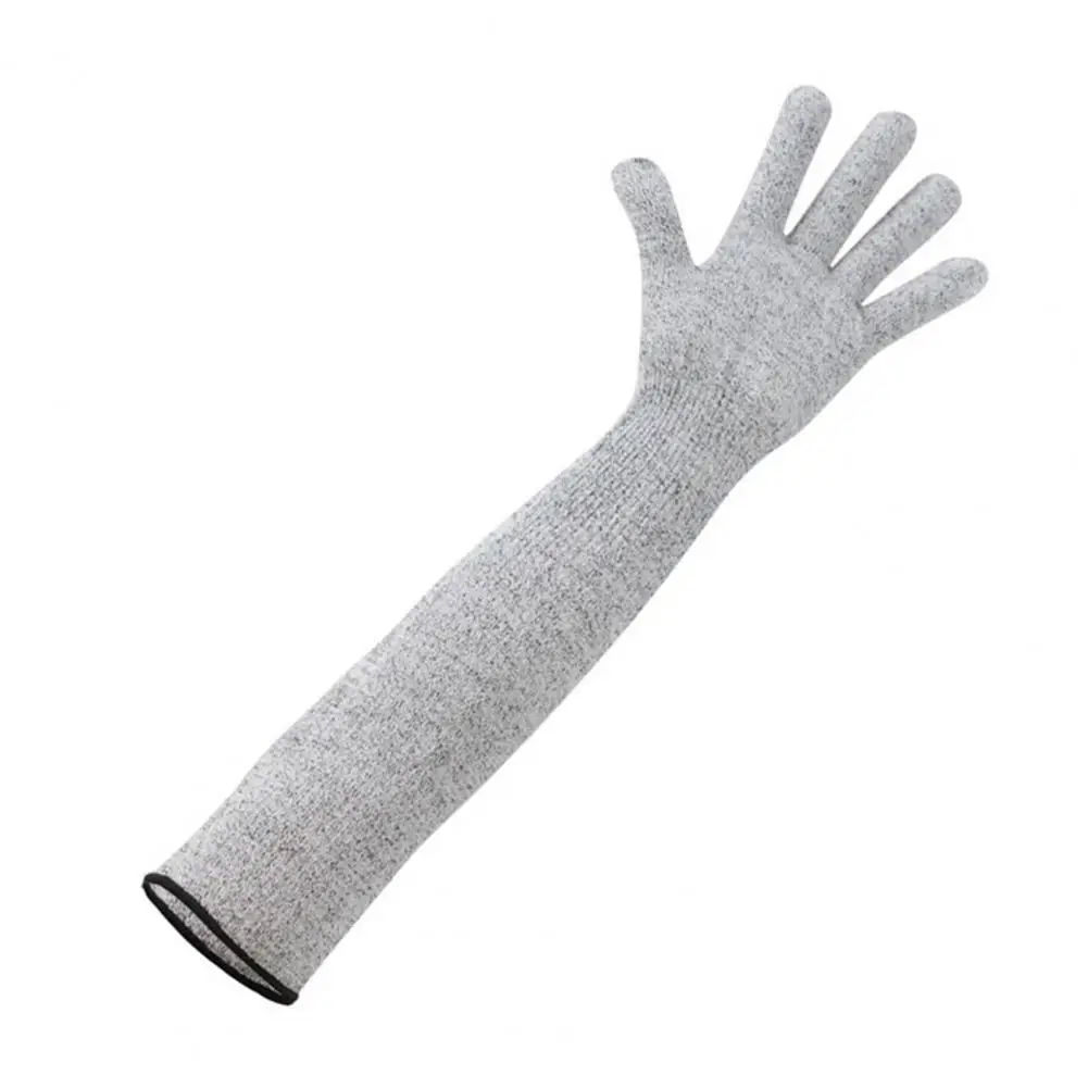 Cut Resistant Arm Sleeve Breathable Skin-friendly Food Grade Material Cut-Resistant Arm Cover Sleeve for Worker Outdoor