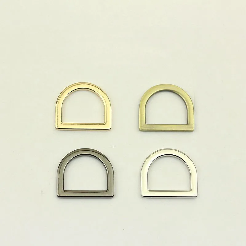 

19mm Silver Gold Brass Diecast Metal O D Rings for Webbing Strapping Bags Handbag Dog Collar Hardware LeatherCraft Accessories