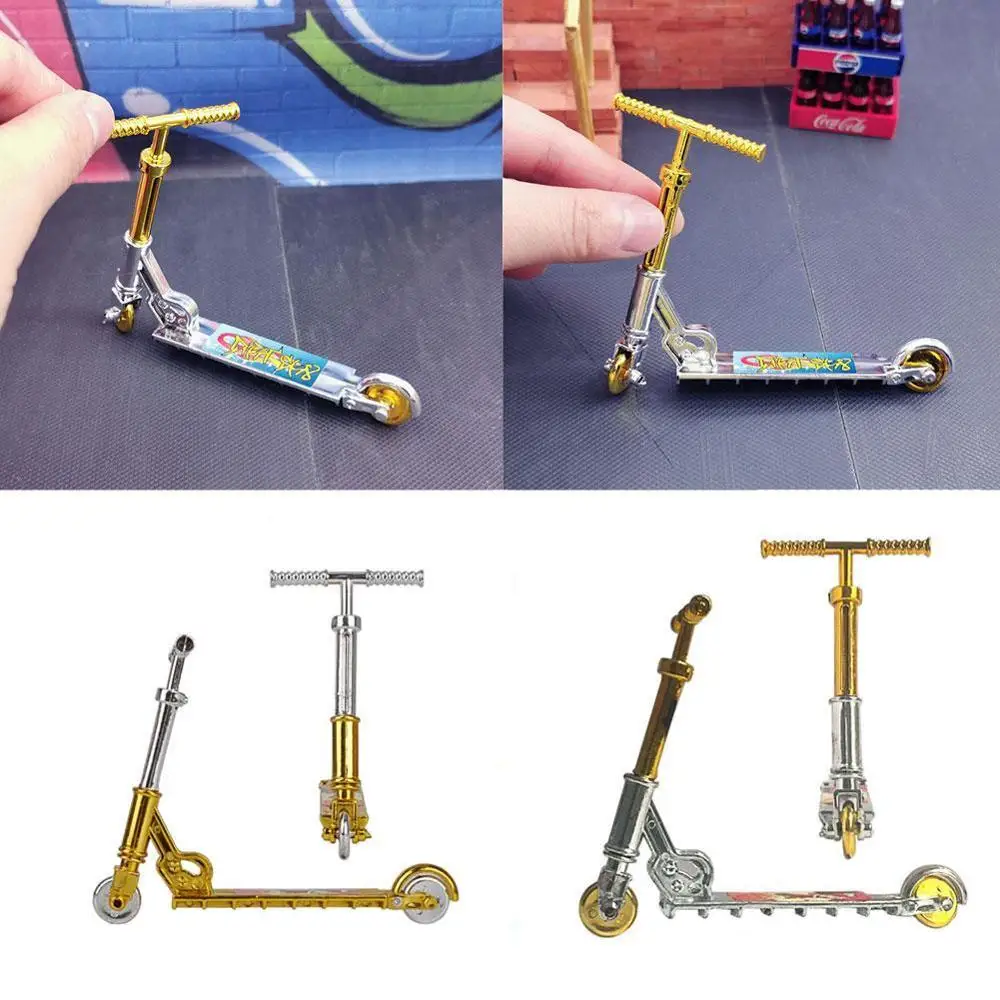 Mini patinete de dos ruedas para niños, juguetes educativos, bicicleta, diapasón, Mini coche de simulación, juguete