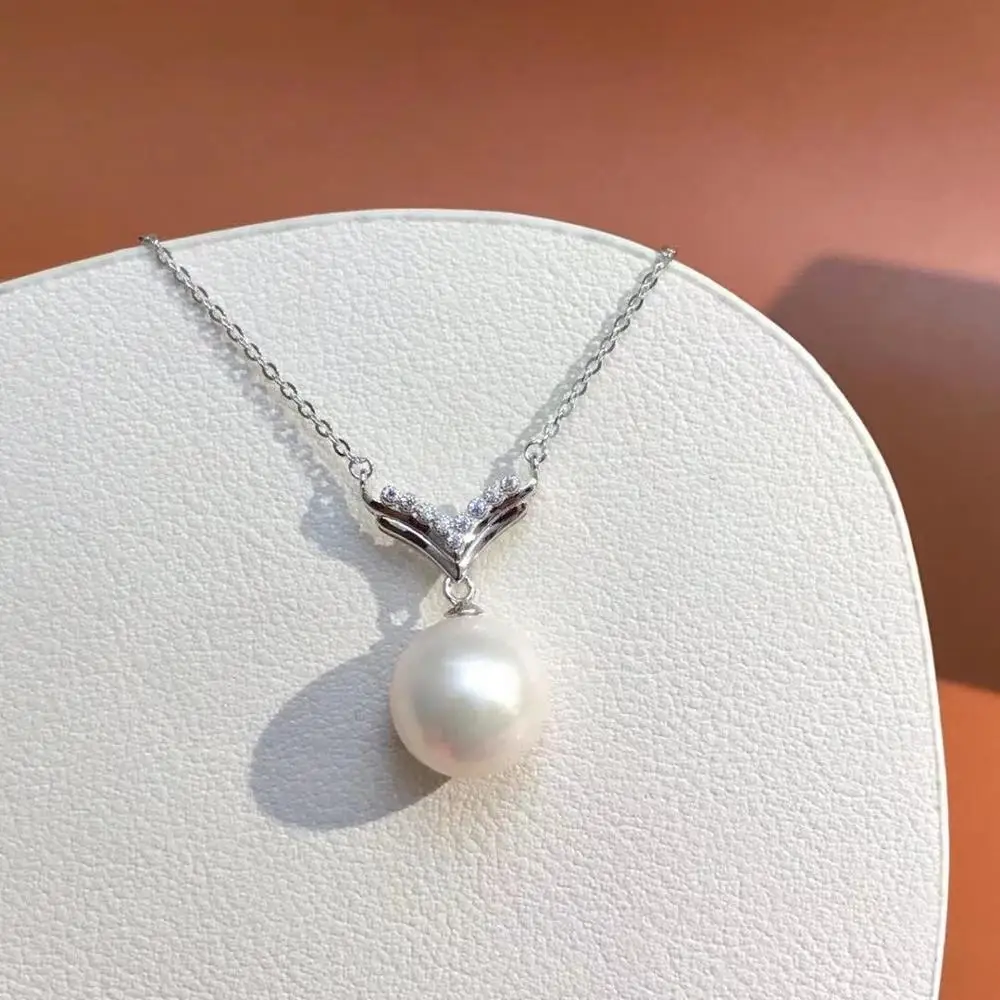 

Wholesale New 925 Sterling Silver Necklace Findings Jewelry Base Settings Mountings Parts for Akoya Edison Pearls, Coral, Jade