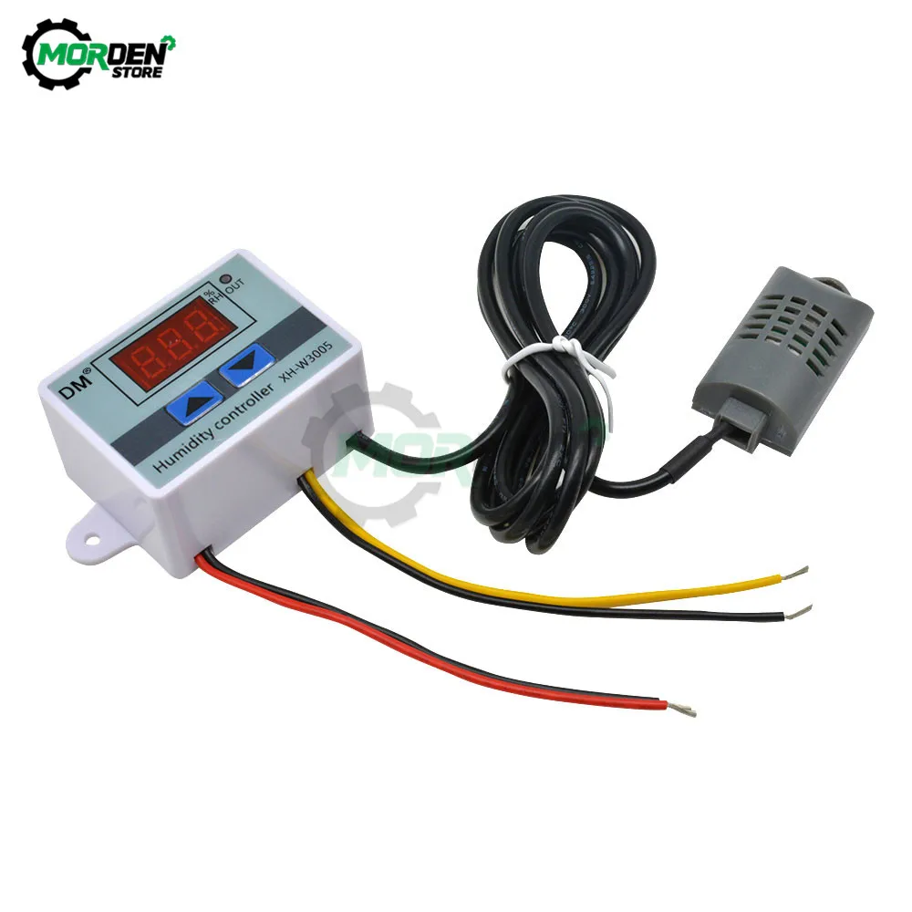 Imagem -02 - Sensor de Umidade do Regulador da Tensão ac 1500110 v 10a do Relé do Controlador do Higrômetro do Medidor de Umidade de W3005 220 w Digitas Dropship