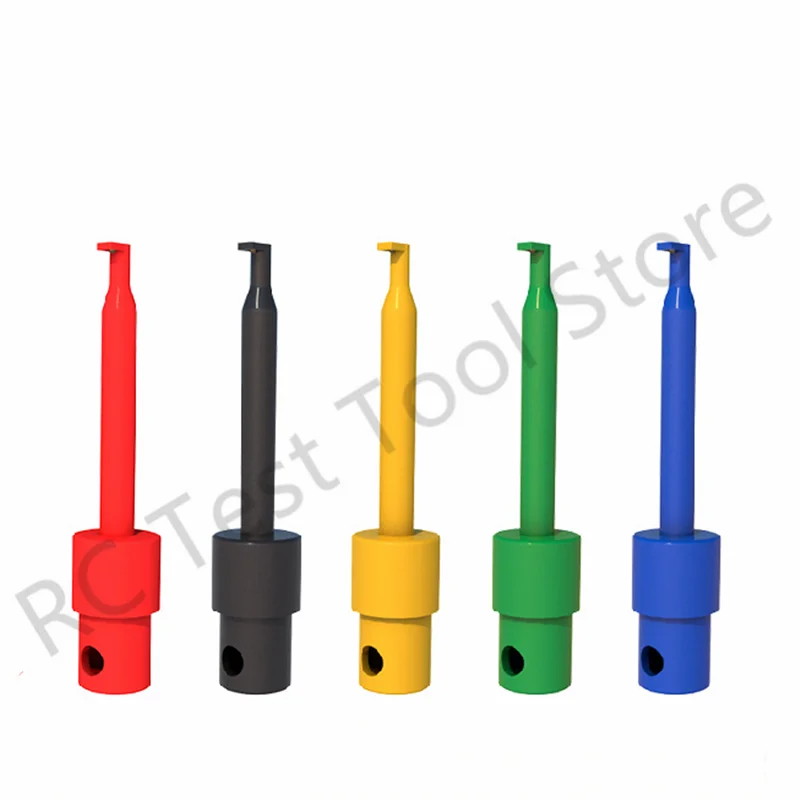 Mini 12Pcs Or 10pcs Single Test Hook Clip Test Probe For Electronic Testing IC Grabber Large Round Crocodile Clip Hook Test Clip