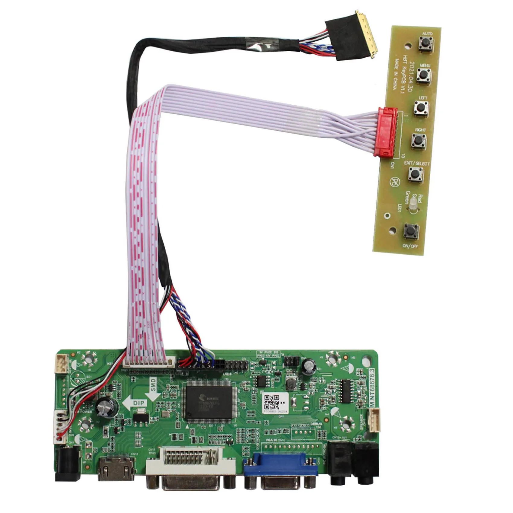 Placa controladora HD MI VGA DVI, Audio LCD, trabajo M.NT68676 para N070ICG-LD1 de 7 ~ 10,1 pulgadas, N070ICG-LD4, B101EW05, 1280x800