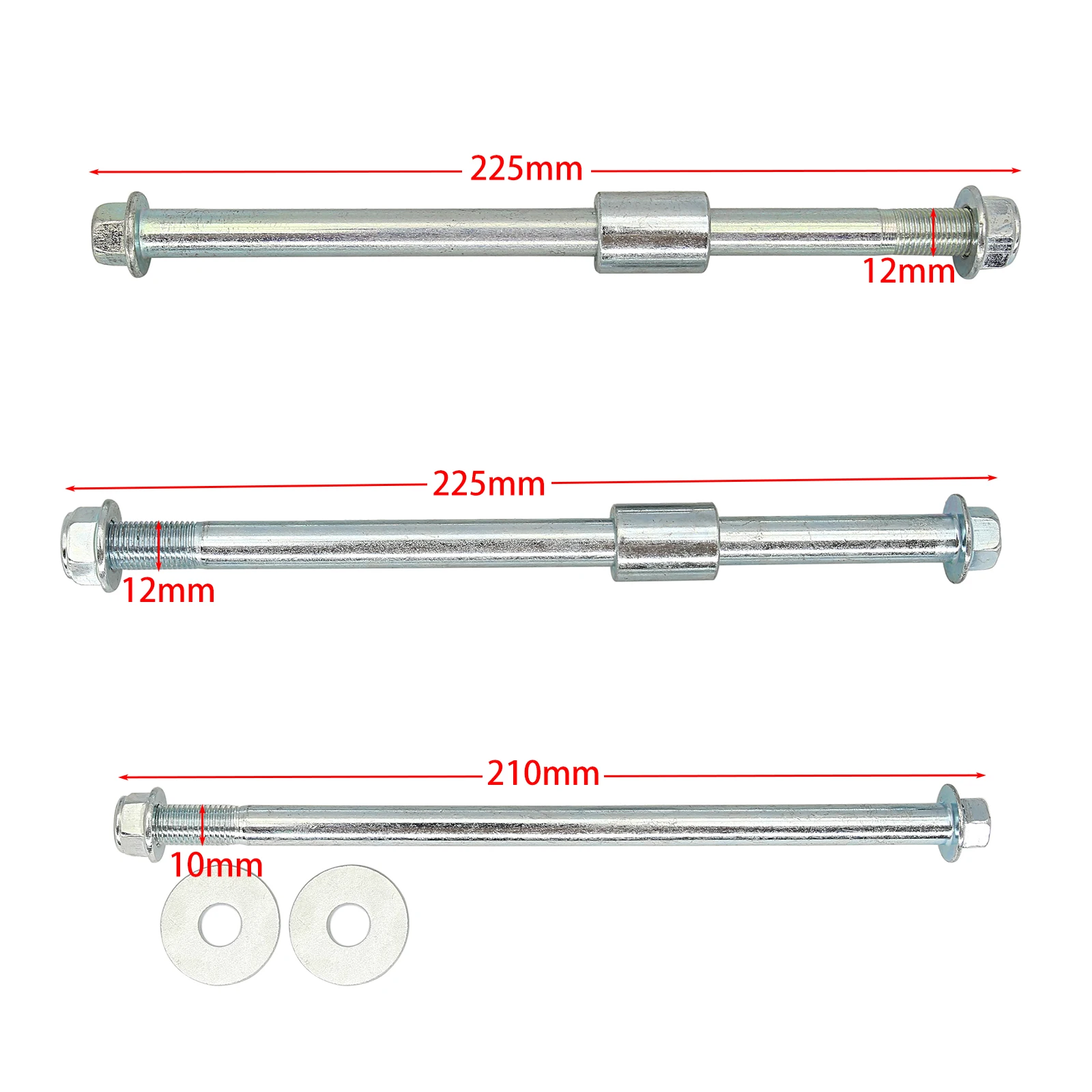 Передняя ось 225 мм, задняя ось 225 мм для Honda Z50 Z50A Z50J Z50R Mini Trail Monkey Bike