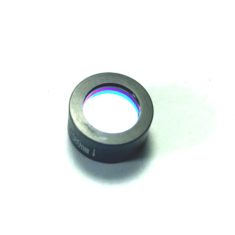 Narrow Band Filter 589 nm Optical Filters Diameter 12 mm Universal Use For Machine Vision Laser Instrument