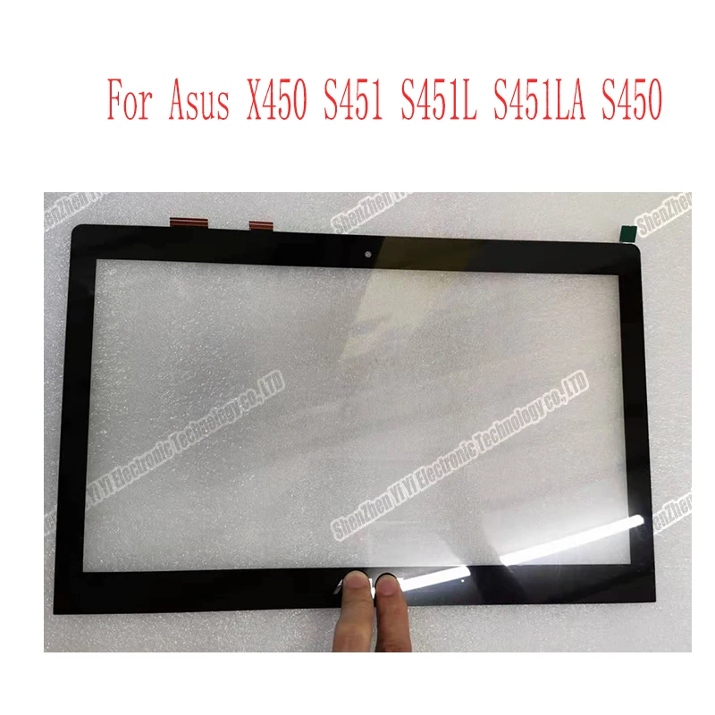 Tela de Toque de 14.0 para Asus X450 S451 S451l S451la S450 Painel de Vidro