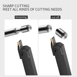 CNC Arbor, Outer Diameter Cut-off And Grooving Turning Tool, Cutting Tool, Lathe Tool, Lengthened Grooving Tool Lathe Cutter
