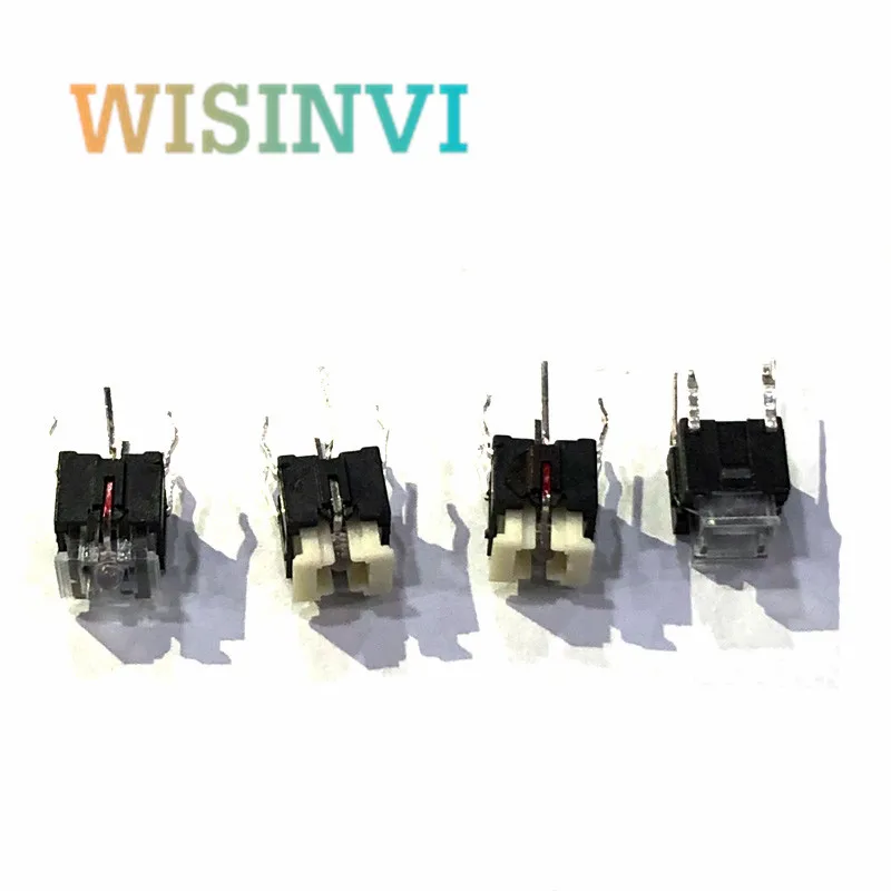 10PCS YT2182 6*6*7 MM SMT Tactile Push Button Switch with 5 Colours LED Micro Switch Reset Switch 6X6X7 Switch  MMHigh Quality