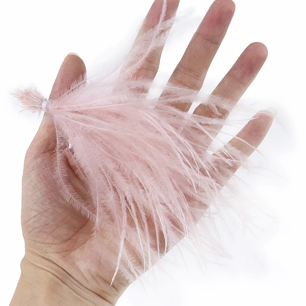 Wholesale White ostrich feathers hair for Crafts Jewelry making Clothing Accessories Decoration Craft-Feather Plume 100PCS/LOT