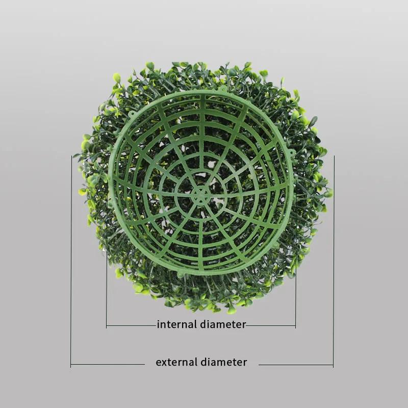 Kula z trawy sztucznej rośliny, piłka Milan, zajęcia weselne, ogród, dom, Outdoor, dekoracja wnętrz