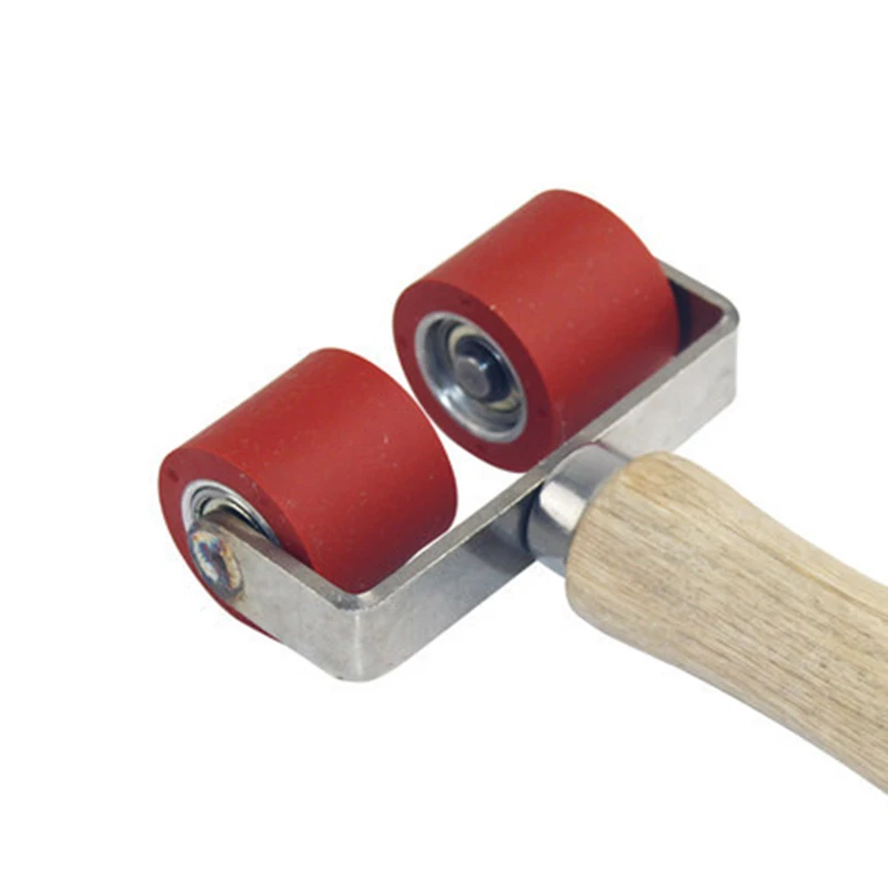 Rolo de pressão de gel de sílica de cabeça dupla de 20mm para pistola de ar quente de pvc acessórios de máquina de solda de membrana de plástico