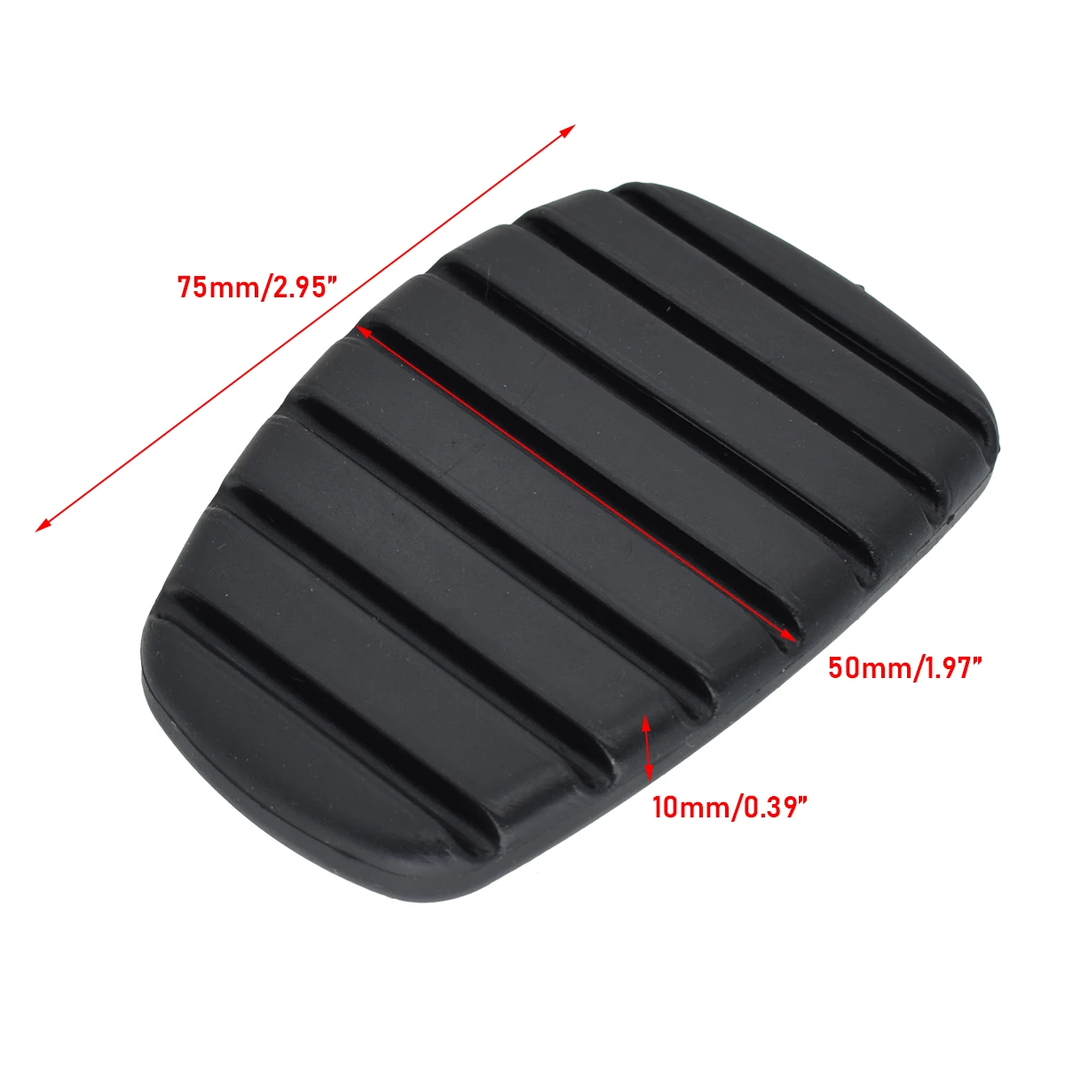 2Pcs Car Clutch Brake Rubber Pedal Pad Cover For Renault Modus Trafic Twingo Kangoo Clio Espace Scenic Laguna Vel Satis Megane