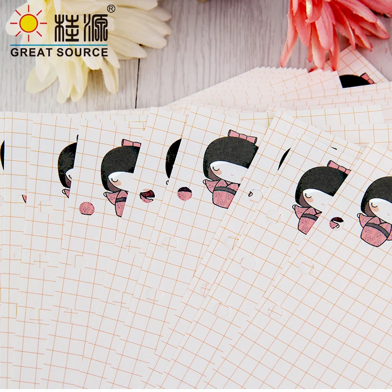 A5 Daily Planner Weekly Month Planner2021 Loose Leaf Notebook Refill Paper Dot Grid Notebook White Paper Notebook School(10PCS))