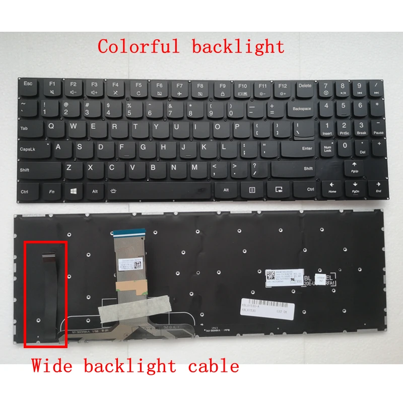 Podświetlana klawiatura angielska US do laptopów Lenovo Legion Y520 Y520-15IKB R520 Y720 Y720-15IKB R720 R720-15IKB Y530 Y730 Y540