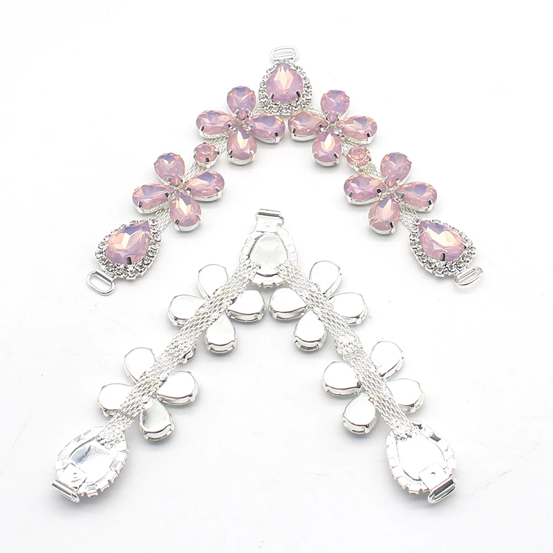 1pc/Lot 120MM Water Drop Rhinestone Resin Buckles for Women Shoes Bikini Connector Dress Decoration, Buckle DIY Accessories