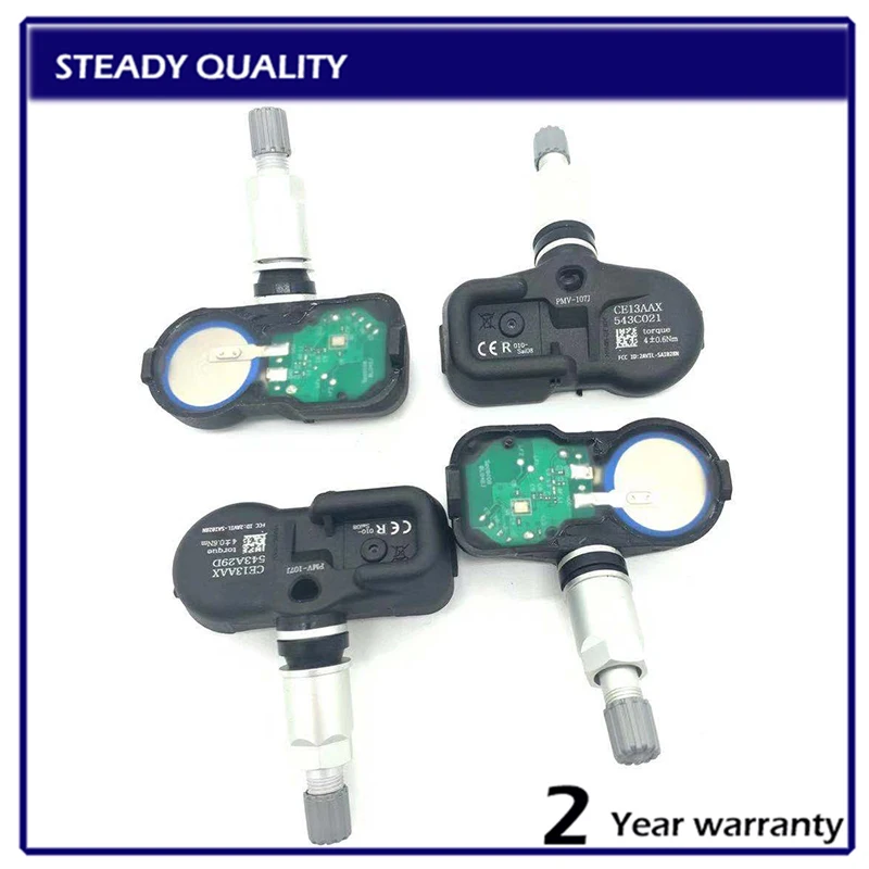 4pcs 315mhz Tire Pressure Sensor For Lexus LS460L LS600hL LX570 RX350 RX400h RX450 42607-06011 42607-33011 PMV-107J 42607-33021