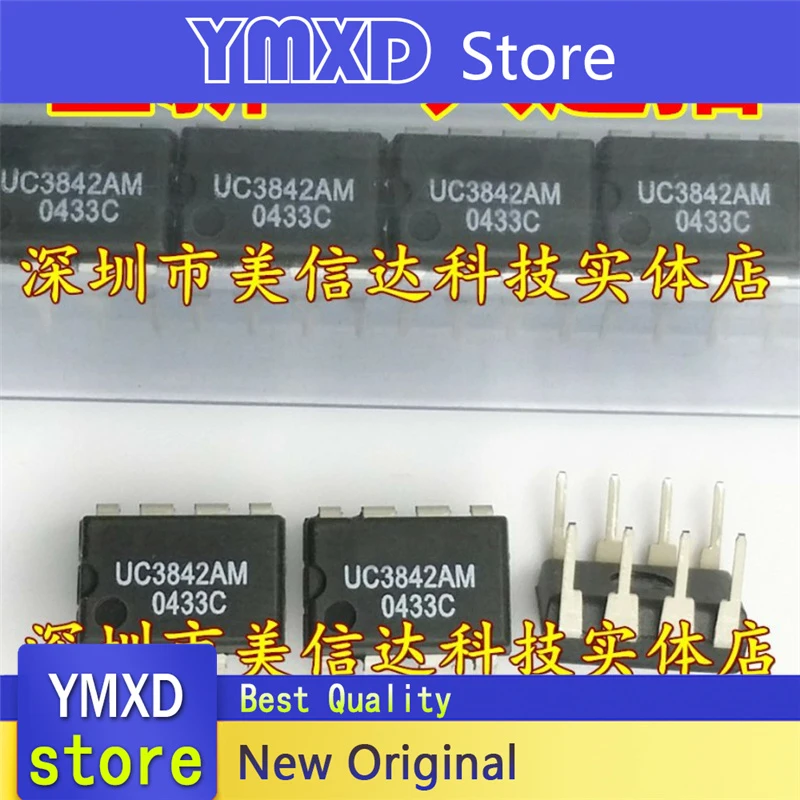 10 개/몫 새로운 원본 UC3842AM UC3842 커넥터 스위치 ic DIP-8 재고 있음