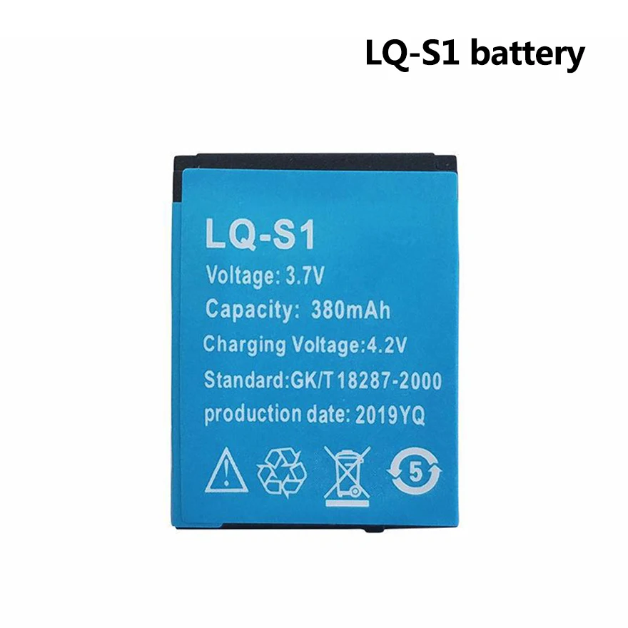 Nowy LQ-S1 inteligentny bateria zegarka 3.7v 380mAh akumulator litowy LQ-S1 do QW09 DZ09 W8 A1 V8 X6 SmartWatch