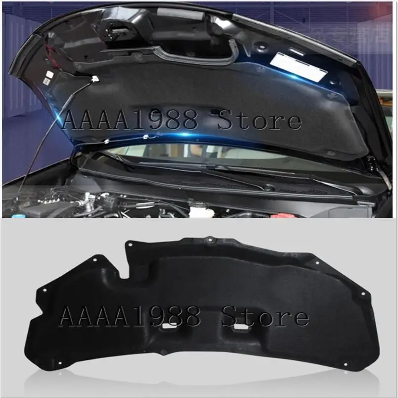 for Honda Odyssey 2015-2021 Car Heat Sound Insulation Cotton Front Hood Engine Firewall Mat Pad Cover Noise Deadener