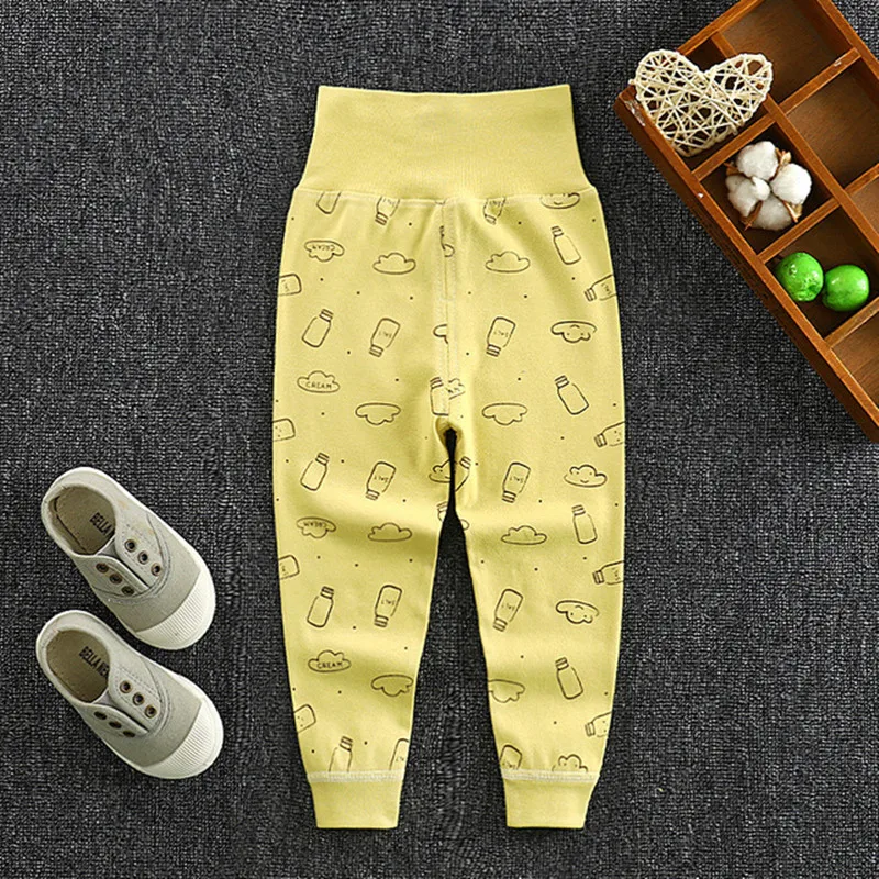 Autumn Spring Baby Pants Newborn Baby Boys Bottom Pants High Waist Infant Kids Harem Pants Baby Girls Leggings Toddler Trousers