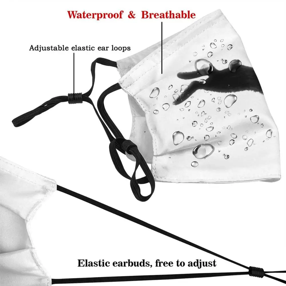 Black Rabbit Of Inle Washable Trending Customized Pm2.5 Filter Mask Watership Down Black Rabbit Death Captain Howdy Easter Bunny