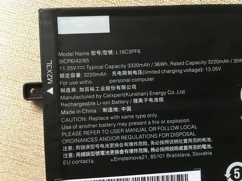 Imagem -04 - Supstone L18l3pf3 L18c3pf6 L18m3pf7 L18c3pf7 L18l3pf2 Bateria para Lenovo S34014api 14iwl S340-15iwl 15api C340-15iil Flex-15iml