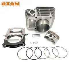 OTOM New Motorcycle Air-Cooled Cylinder Set 74mm Big Bore Cylinder Piston Ring Pin Gasket For ZONGSHEN 250CC Upgraded to 300CC