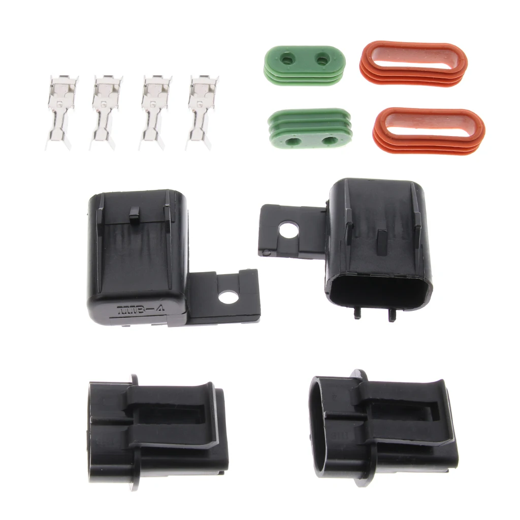 2 Sets Waterproof Car Boat Automotive Circuit ATC ATO Blade Fuse Box Holder ATO ATC Blade Fuse Screw Down Fuse Holder Block Pan