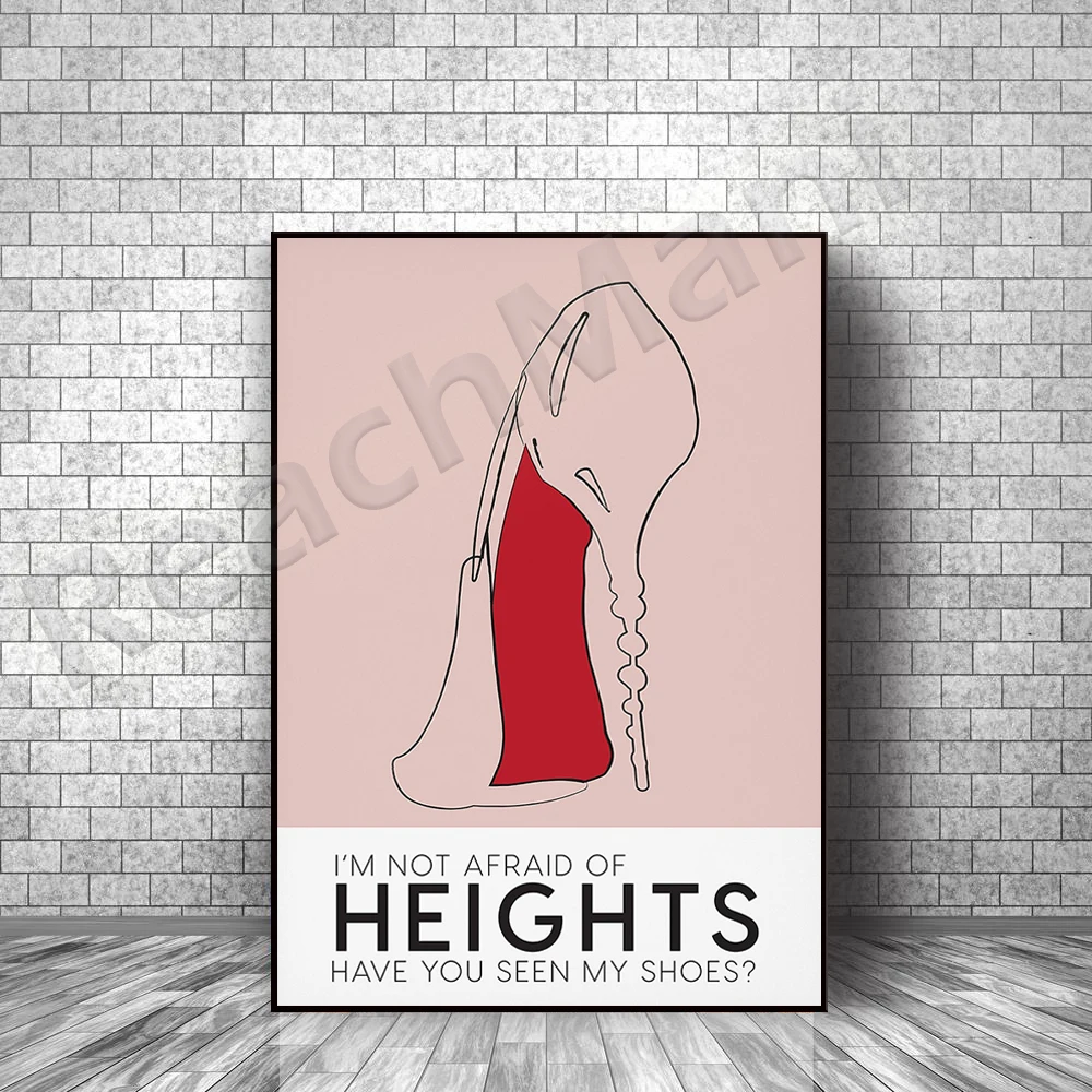 Printable high heel art, sex and the city quotes, bedroom print closet decoration shoe cabinet poster